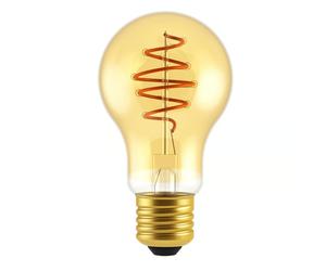 Ampoule DECO - E27 A60 standard Spiral Dimmable, verre ambré - blanc chaud 2200K 400 lm. - Nordlux