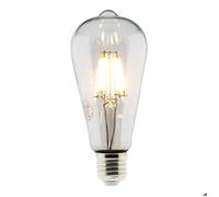Zenitech - Ampoule déco filament LED ST64 4W E27 400lm 2700K - Blanc chaud