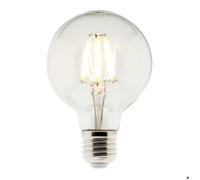 Zenitech - Ampoule déco filaments LED E27 6W - Blanc chaud - 600lm 2700K Incolore G