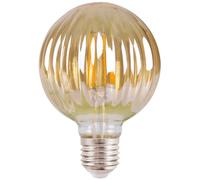 Ampoule déco LED filament G100 4W E27 ambre Polux vint.