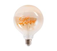 Ampoule décorative à filament "LOVE" - E27 G125 - 4W - 2200K