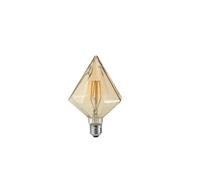 Ampoule décorative LED en cristal conique ambre E27 4W 2700K 320 lm Trio
