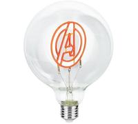 Paladone Ampoule décorative LED néon E27 Marvel Avengers - S’ajoute à n'importe quelle lampe compatible Edison, Cadeau de collection Superhero sous licence officielle, Pour la chambre et la maison