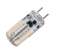 Ampoule en Silicone 48LED GY6.35 BiPin, Lumière 3W 300LM pour Lustre, Plafonnier, Luminaires D'éclairage Domestique (Blanc chaud 2700K-3000K)