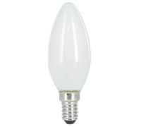 Ampoule filam. LED, E14, 470lm rem. 40W, amp. bgie, mate, blc chd, rg.