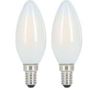 Ampoule Filam. Led, E14, 470lm Remp. 40w, Amp. Boug., Mte, Blc Chd,2p.