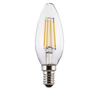 Ampoule filam. LED, E14, 470lm rempl.40W, amp. boug. blc chd, transp.
