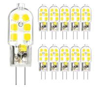 Ampoule G4 6000K LED blanc froid, ampoule halogène 20W, ampoule de rechange 20W, alimentation 12V CC, variateur de lumière, kit de remplacement LED G4 à 2 broches, 10 unités