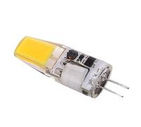 Ampoule G4 LED COB, 5W 600LM Silicone Lustre Plafonnier Ampoule AC/DC 12V 4.2x1.3cm Plug and Play(Light 4000-4500K)