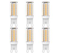 Ampoule G9 Led 3W, 2700K Blanc Chaud, 360° Angle Faisceau, CRI85+, sans Scintillement G9 Bi-Pin LED Lampe, Économie Énergie Halogène Remplacement pour Lustre, Plafonnier, Applique, Lampe Table