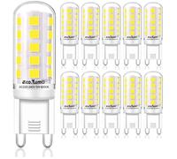 Ampoule G9 LED - 4W Equivalent 33W 40W G9 Halogène, 420LM, Mini Lampe, Blanc Froid 6000K, Sans Scintillement, AC220-240V,Lot de 10