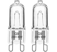 Ampoule Halogène G9 40W 230V Verre Thermorésistant Dimmable 300°C Lumière Chaude 2700K Pour Four Mic BLU-RAY INTERACTIF - BLU-RAY E