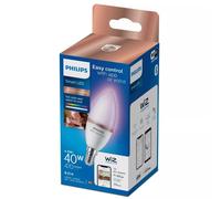 Ampoule intelligente Philips Vela C37 E14 4,9 W Blanc dimmable 470 lm WiZ
