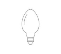 Ampoule LED, 7 Watt, E14 NPS, 9.5 cm