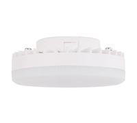 Ampoule LED 7 watts GX53 ronde, plastique opale, 550 lumens 3000K blanc chaud, H 2,8 cm