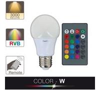 Ampoule LED A60 - cuLot E27 - blanc et multi-color Blanc G