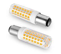 Ampoule LED B15D 6W Dimmable Remplacement de l'ampoule halogène Osram Halolux Ceram 60W B15D, pas de scintillement, 230V, 600 lumens, blanc chaud 3000K, angle de rayonnement de 360°, pack de 2