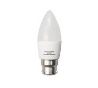 Ampoule LED B22 6W 220V C37 180° - Blanc Chaud 2300K - 3500K