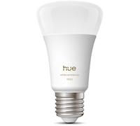 Ampoule LED connectée A60 - PHILIPS HUE - Lumière blanche chaude - Culot E27 - 8,1W - 1000-2000k - 1100 lumens