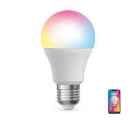Ampoule LED connectée KOZii, éclairage blancs + couleurs, E27 A60 Opaque 9W