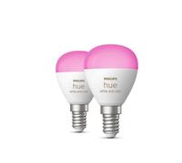 Ampoule led connectée Philips Hue 2xE14 40W ambiance blanche et couleur - 49128