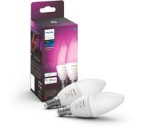 Philips Ampoule LED connectée Hue White & Color Ambiance flamme E14 5,5W Bluetooth pack de 2