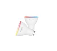 Ampoule LED connectée (spot) - TRUST - GU10 Smart - Lot de 2 - WiFi 2,4 GHz - Blanc & couleur
