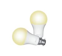 Trust Ampoule connectée B22 – Wi-Fi 2.4GHz dimmable, Alexa & Google, sans hub – Lot de 2
