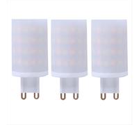 Ampoule LED connectée Tuya WiFi G9 6W à intensité variable, compatible halogène, avec commande vocale (lot de 3), prise européenne.