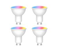 Ampoule LED connectée Tuya WiFi GU10 à intensité variable 6 W 220 V, 4 pièces