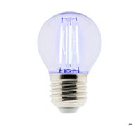 Ampoule LED déco filament - Bleu 3W E27 sphérique - Elexity