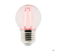 Zenitech - Ampoule LED déco filament Rouge 3W E27 sphérique - Elexity Rouge G