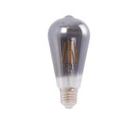 Ampoule LED décorative à filament E27 ST64 "Smoky" - verre fumé - 4W - 3000K