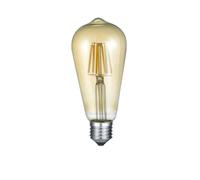 Ampoule LED décorative ambrée ovale E27 6W 420 lm lumi?re chaude 2700K Trio