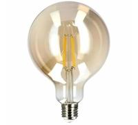 EDO Vintage Ampoule Décorative DARI E27 Filament 7W Blanc Chaud 2700K 710lm GOLD G125 Ampoule de Décoration LED - Idéal pour le Design Rétro et Industriel, Non Dimmable