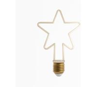 Ampoule LED Décorative Filament | Cœur Étoile Globe Spirale Carré Tube Flamme | E27 E14 4W 8W | Blanc Chaud 2700K | Vintage Rétro | Salon Chambre Café Restaurant Bar Hôtel Mariage Noël Loft (Style 9)