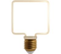 Ampoule LED Décorative Filament | Cœur Étoile Globe Spirale Carré Tube Flamme | E27 E14 4W 8W | Blanc Chaud 2700K | Vintage Rétro | Salon Chambre Café Restaurant Bar Hôtel Mariage Noël Loft (Style 8)