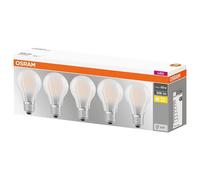 Ampoule Led dépolie 7 W E27 chaud - Lot de 5