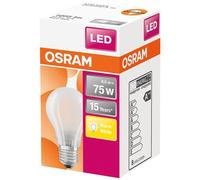 Ampoule Led dépolie de 8 W équivalent 75 W E27 chaud