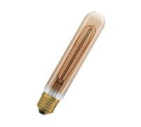 Osram Lampe LED Vintage 1906 avec teinte dorée, 4,8 W, 400lm, forme de tube spécial avec 32 mm de diamètre et sockel E27, couleur de lumière blanche chaude, filament droit, dimmable de durée de vie