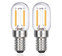 Ampoule LED E14 2W pour Refrigerateur, T22, Équivalent 15W E14 Incandescent, Blanc Chaud 2700K, 230V, Petit LED E14 pour Frigo/Lampe de Sel/Veilleuse Enfants, lot de 2