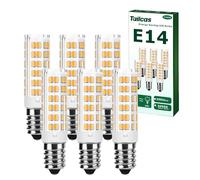 Ampoule LED E14, 5W (Équivalent Halogène 50W) Blanc Chaud 3000K 500LM Petite vis Edison Non Dimmable Sans Scintillement AC 220-240V pour Plafonniers, Hotte Cuisine, Lampes de Bureau, Paquet de 6