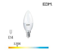 Ampoule Led E14 5w Flamme ?Quivalent ? 35w - Blanc Chaud 3200k
