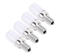 Ampoule LED E14 pour Réfrigérateur, 2 W, Lueur Douce, pour éclairage de Réfrigérateur et de Hotte de Cuisine, Lot de 4, Design Compact (Lumière chaude)