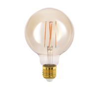 Eglo Ampoule LED E27 connect.z G95 - connectée ZigBee, dimmable, 500 lm, 5,5 W, ambrée