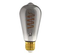 Ampoule LED E27 1X4W verre vaporisé noir transparent