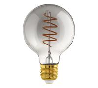 Ampoule LED E27 1X4W verre vaporisé noir transparent