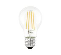Eglo Lampe LED E27 jour & nuit, ampoule à filament vintage avec détecteur de mouvement et veilleuse, 7 watts (correspond à 60 watts), 806 lumens, blanc chaud, 3000 Kelvin, A60, Ø 6 cm