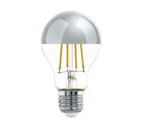 Ampoule LED E27 1X7,3W verre transparent, chrome