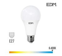 Ampoule Led E27 24w Ronde A70 ?Quivalent ? 200w - Blanc Du Jour 6400k